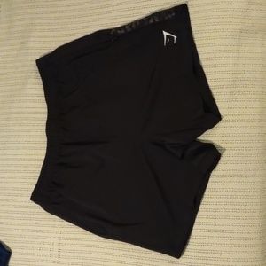 Gymshark 5inens Shorts, Black, XL